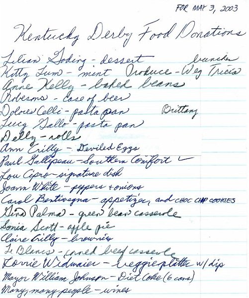 Derby Party Food  Drink